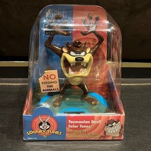 Looney Tunes NWT🌟 2004 Vintage TAZ  Self-Moving Figures, Powered by Sunlight ☀️